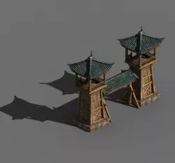 Barracks-Tower 75 3D model