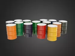 Barrels 3D model