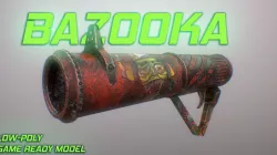 Bazooka Low-poly 3D model