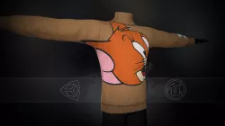 Beige Jerry Turtleneck Low-poly 3D model