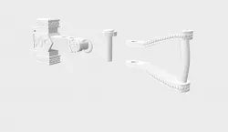 Bracelet lock paracord lock bracelet locks bracelet  3D model