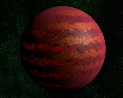 Brown dwarf star 1 Low-poly 3D model