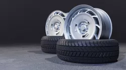 C11SP wheels Low-poly 3D model