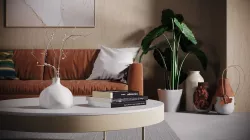 CA - Simple Studio  Interior Scene 2 -  Corona - Vray 3D model