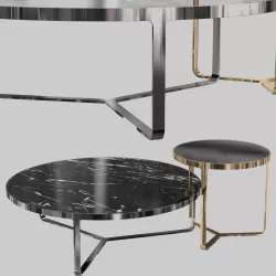 CAGE COFFEE TABLE Low-poly 3D model