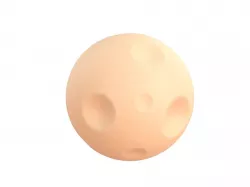 Cartoon Moon 3D model