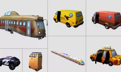 Cartoon - Vehicle Low-poly 3D model