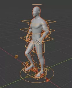 Character Man Rigging 3D model