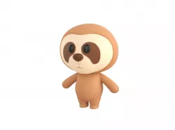 Character014 Sloth 3D model