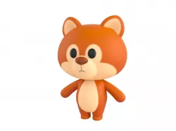 Character018 Squirrel 3D model