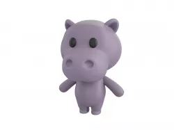 Character021 Hippo 3D model