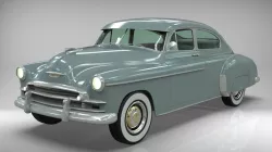 Chevy Fleetline Coupe 1949 Low-poly 3D model