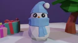 Christmas Assets LowPoly Low-poly 3D model