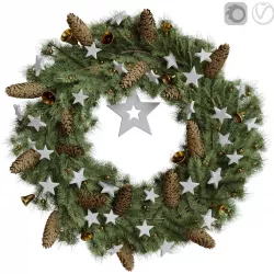 Christmas wreath 4 3D model
