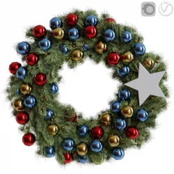 Christmas wreath 5 3D model