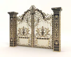 Classic Mansion Gate 2 3D model