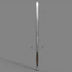 Claymore Low-poly 3D model