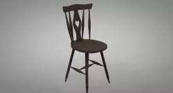 Cod Tail Chair 3D model