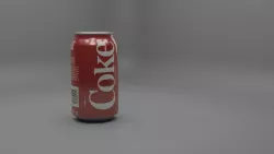 Coke Can Low-poly 3D model