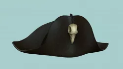 Crow Skull Pirate Hat - Character Costume Low-poly 3D model