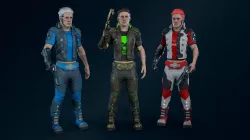 Cyberpunk man Low-poly 3D model