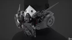 Cyberpunk Mask - Highpoly 3D model