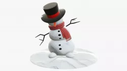 Dancing snowman 3D model