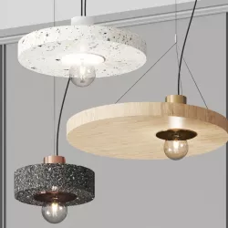Dark at night Rond Pendant Lamps 3D model