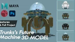 DBZ Trunks Future Machine  3D Model 3D model