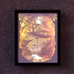 Decorative lamp for the interior night lamp 3D model