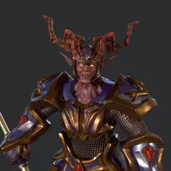 Demon - Game Ready Low-poly 3D model Low-poly 3D model