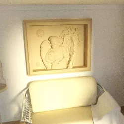 Doctor Holding Planet artcam aspire relief model in stl  3D model