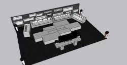 Drawing Room  Low-poly 3D model