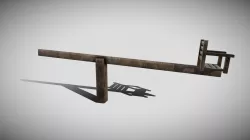 Ducking Stool Low-poly 3D model