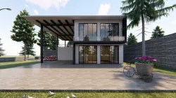 Duplex House Plan 3D model