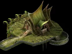 Elf-Forest-Tree City-Drugstore 02 3D model