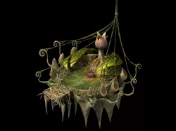 Elf-Forest-Tree City-Iron Shop 10 3D model