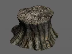 Elf-Forest-Tree City-Stump 12 3D model