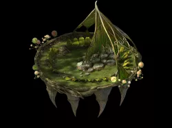Elf-Forest-Tree Heart City-Platform 3D model