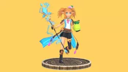 Eloa games character elf fanart model Low-poly 3D model