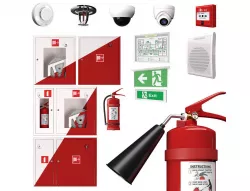 Fire Fighting Set Low-poly 3D model