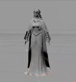 fire keeper Low-poly 3D model