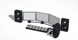 Gaming PC 3D model