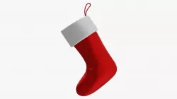 Gift Christmas stocking 01 3D model