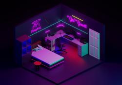 gaming girl room 3d models 【 STLFinder