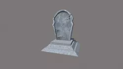 Gravestone Low-poly 3D model