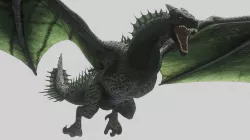 Green Wyvern Dragon 3D model
