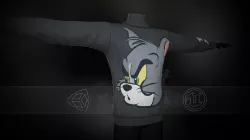 Grey Tom Turtleneck Low-poly 3D model