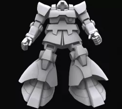 Gundam mobile suit MS09 DOM model 3D model