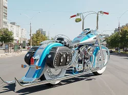 Harley Davidson Chicano Vicla style custom cruiser w ape hanger 3D model